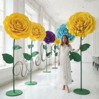 Ростовой цветок из бумаги "Роза желтая"